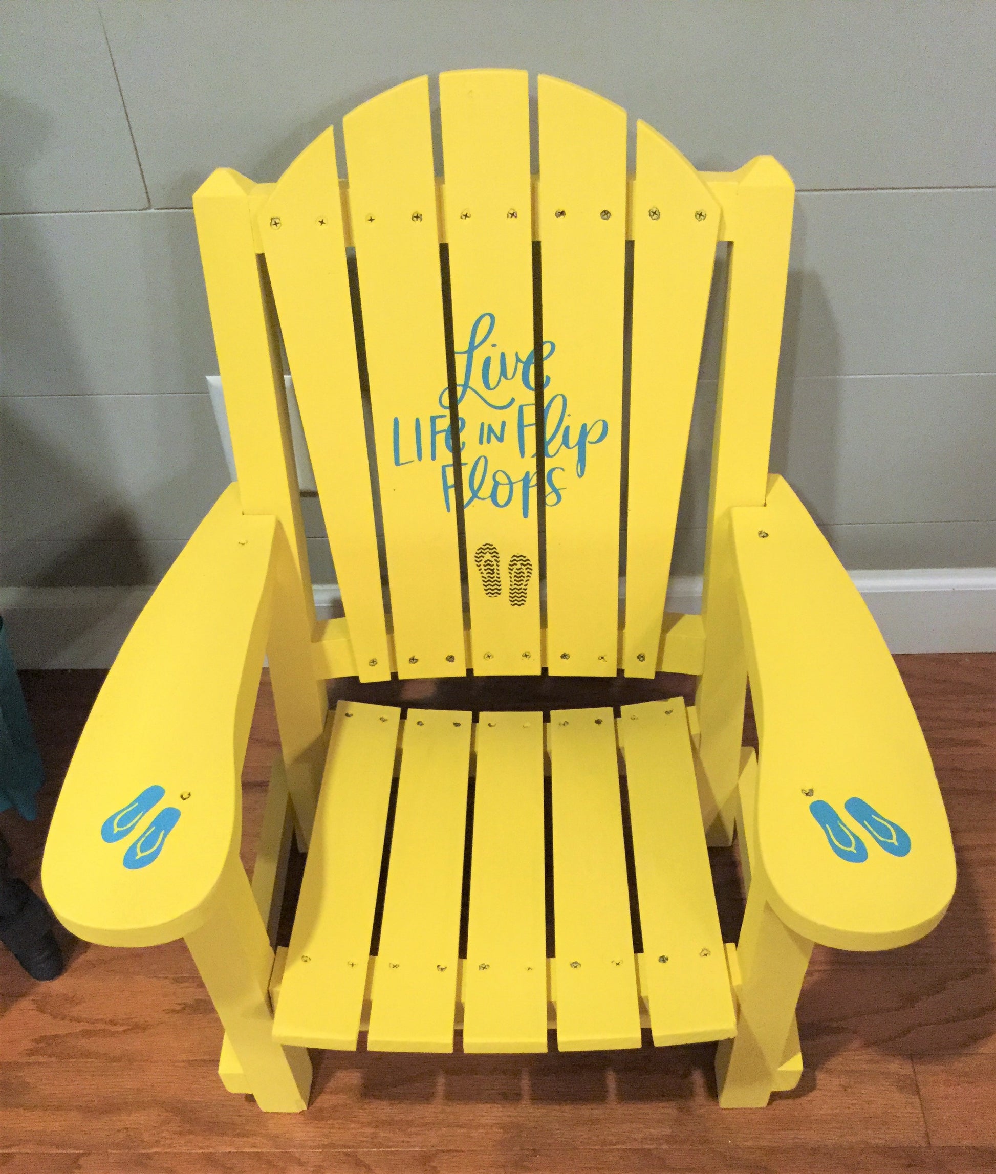 EXAMPLE: Adirondack Chair w/ "Butter Me Up", designed by Southern Inspired in Grenada, MS