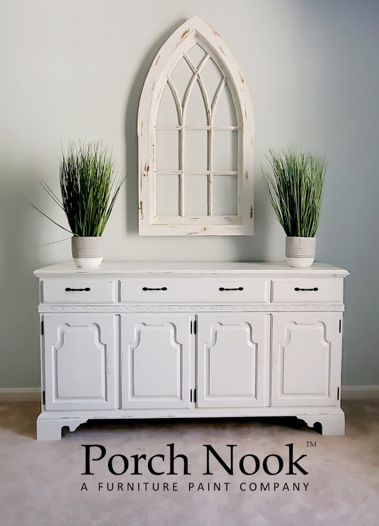 My Chalk Painted Hutch - My Vintage Porch