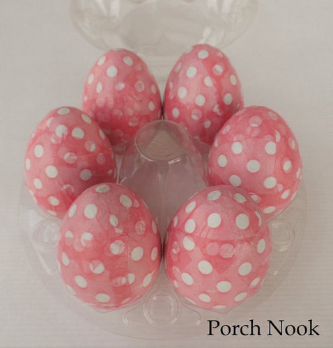 Decoupage Decorative Eggs, Set of 6