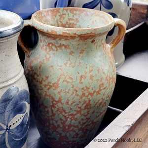 Porch Nook | Vintage Hand-Thrown Stoneware Vase with Matte Glaze