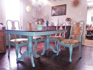 EXAMPLE: Dinning Chairr w/ Porch Nook "Nantucket" chalky finish paint, designed by Wendy Setzer